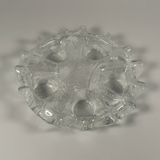 Finnischer Glaskerzen Teller Murrlansi