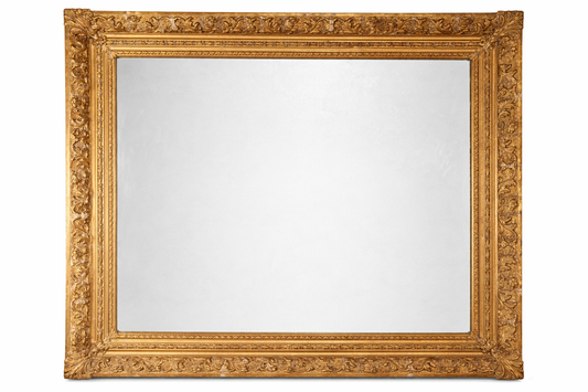 Großer Wandspiegel mit reich verziertem Goldrahmen