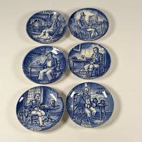 Set aus 6 Vintage Untersetzern von Wedgwood – England