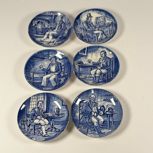Set aus 6 Vintage Untersetzern von Wedgwood – England