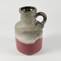 Keramikvase mit Henkel – Studiokeramik, glasiert, nummeriert