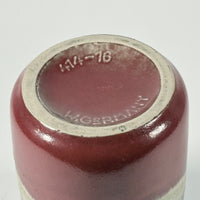 Keramikvase mit Henkel – Studiokeramik, glasiert, nummeriert