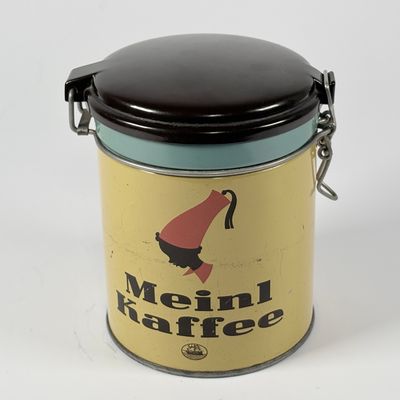 Vintage Kaffeedose · „Mein Kaffee“ · Metall · mit Bügelverschluss